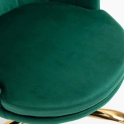 Hepburn Scalloped Swivel Chair (Green Velvet) -Fame Furni Sales MO101GREENVEL detail4