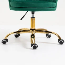 Hepburn Scalloped Swivel Chair (Green Velvet) -Fame Furni Sales MO101GREENVEL detail5