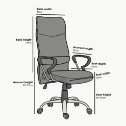 Sleek Design High Back Mesh Fabric Swivel Office Chair With Chrome Base, MO57 White -Fame Furni Sales MO57 b1696461 9048 45f4 9f77 a03075c28c9c