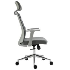 Joni High Back Mesh Office Chair With Headrest In Grey -Fame Furni Sales MO96GREY 2 06573753 73ab 4a42 818a 6d59cde2d2d2