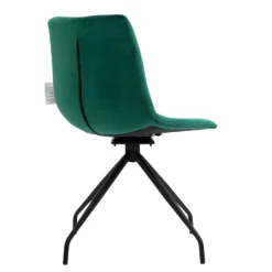 Florian Pair Of Velvet Effect Microfibre Dining Chairs In Green -Fame Furni Sales MO98GREEN 4