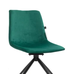 Florian Pair Of Velvet Effect Microfibre Dining Chairs In Green -Fame Furni Sales MO98GREEN detail1