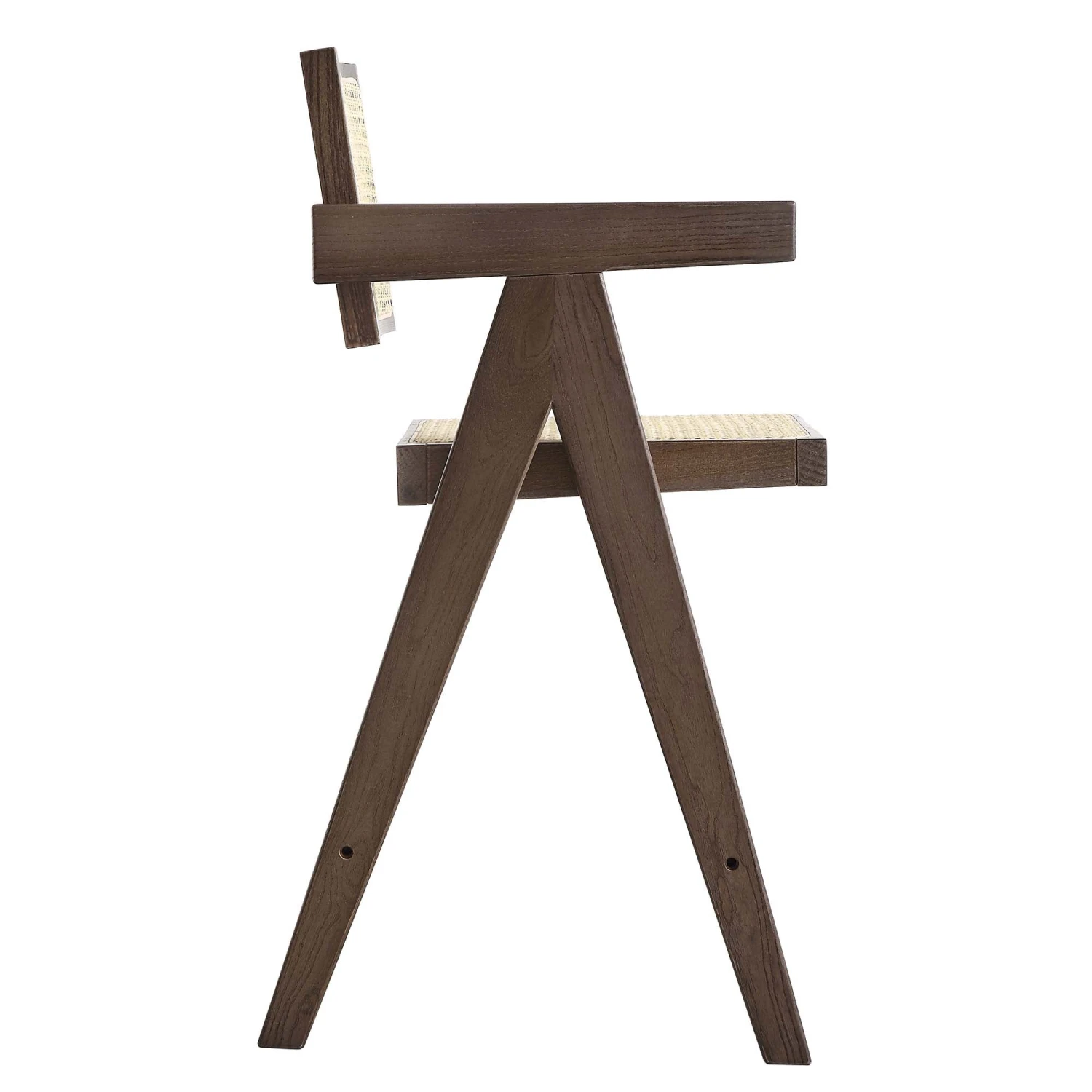 Jeanne Dark Walnut Cane Rattan Solid Beech Wood Counter Stool 6 Jeanne Dark Walnut Cane Rattan Solid Beech Wood Counter Stool - Image 6