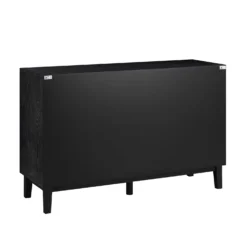 Bianca Chip Carved 6 Drawer Chest, Antique Bronze & Black -Fame Furni Sales XXCOD 010 GOLD BLACK WB6