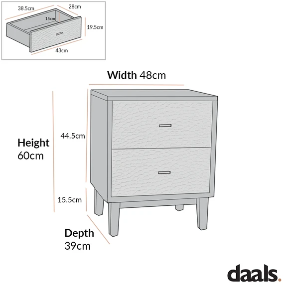 Bianca Chip Carved Bedside Table, Antique Bronze & Black 5 Bianca Chip Carved Bedside Table, Antique Bronze & Black - Image 5