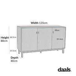 Bianca Chip Carved 3 Door Sideboard, Antique Bronze & Black -Fame Furni Sales XXSB 009 GOLD BLACK