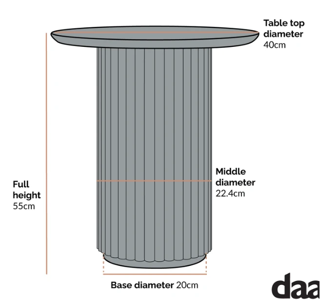 Maru Oak Round Side Table, Washed White 4 Maru Oak Round Side Table, Washed White - Image 4