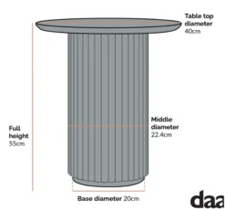 Maru Oak Round Side Table, Sage Green -Fame Furni Sales image 2023 10 31T14 18 05 308Z 147a1fe9 eb3a 4aca 961c 23c23a5e38eb