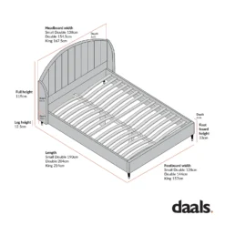 Eleanor White Boucle Upholstered Bed Frame With Domed Headboard -Fame Furni Sales image 2024 05 20T12 41 27 823Z